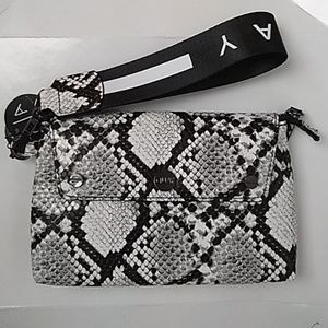 Quay Faux Snakeskin Pocketbook With Strap